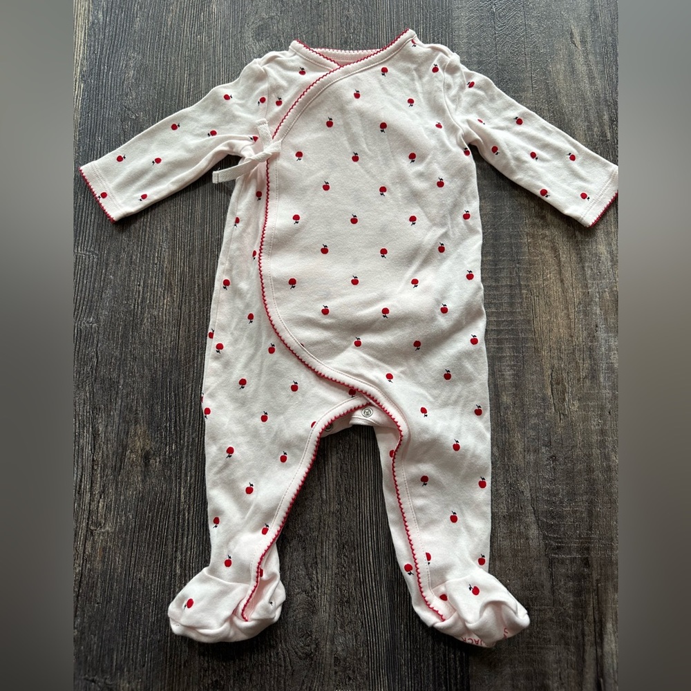 Janie and Jack girls sleeper size 3 to 6 months with strawberries